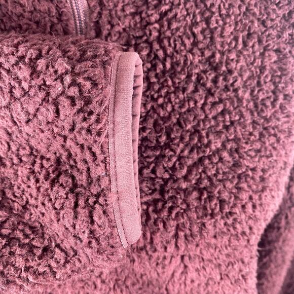 Liv Outdoor Wiley Sherpa Fleece Pullover Magenta Purple Womens Small Pocket - Picture 10 of 14